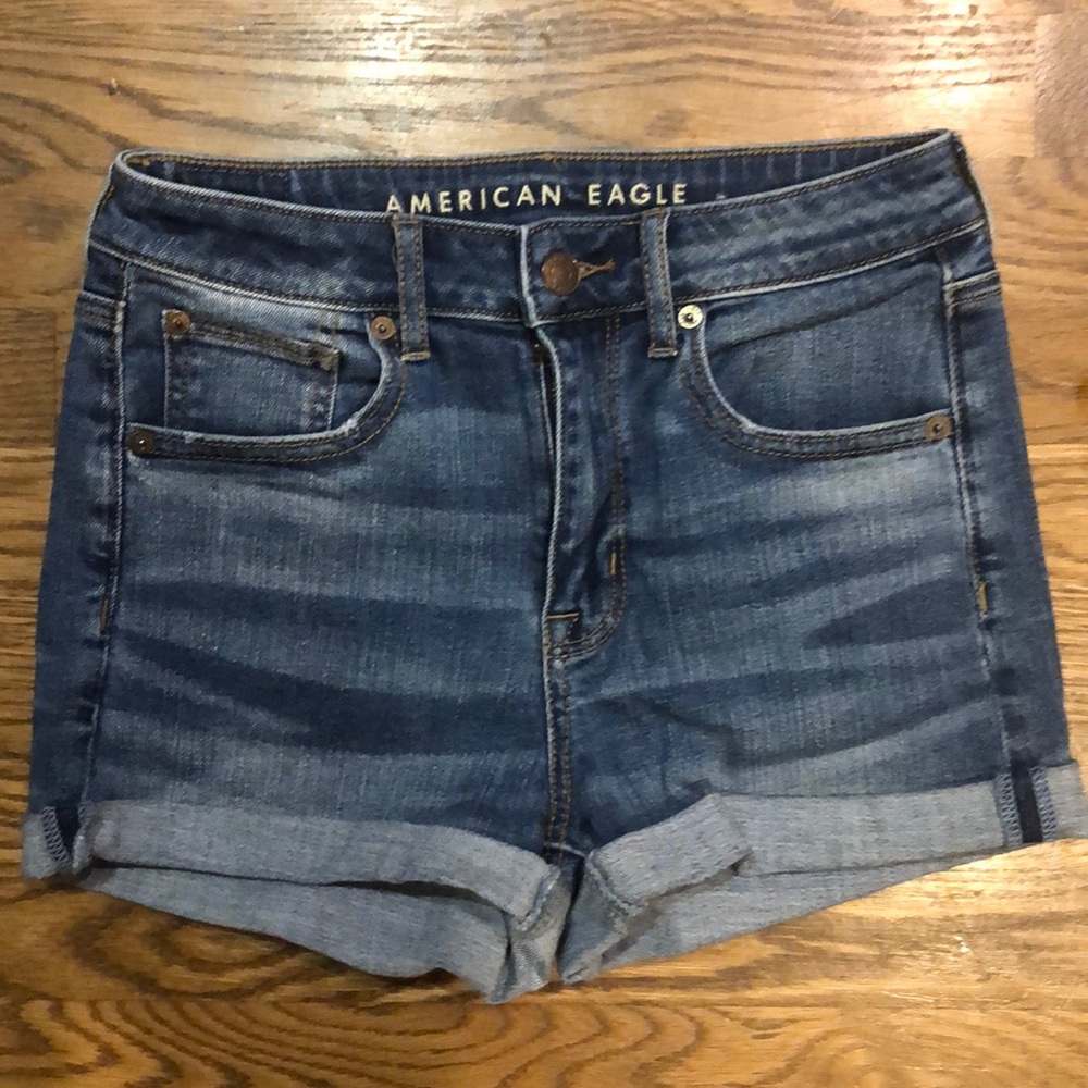 AMERICAN EAGLE denim shorts super stretch x size 4